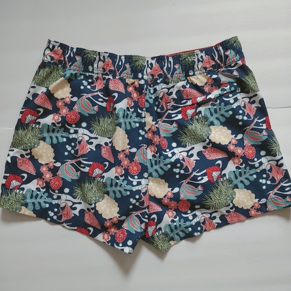 *Men's Nautica swimming trunk tropical fish sz L - Picture 2 of 5